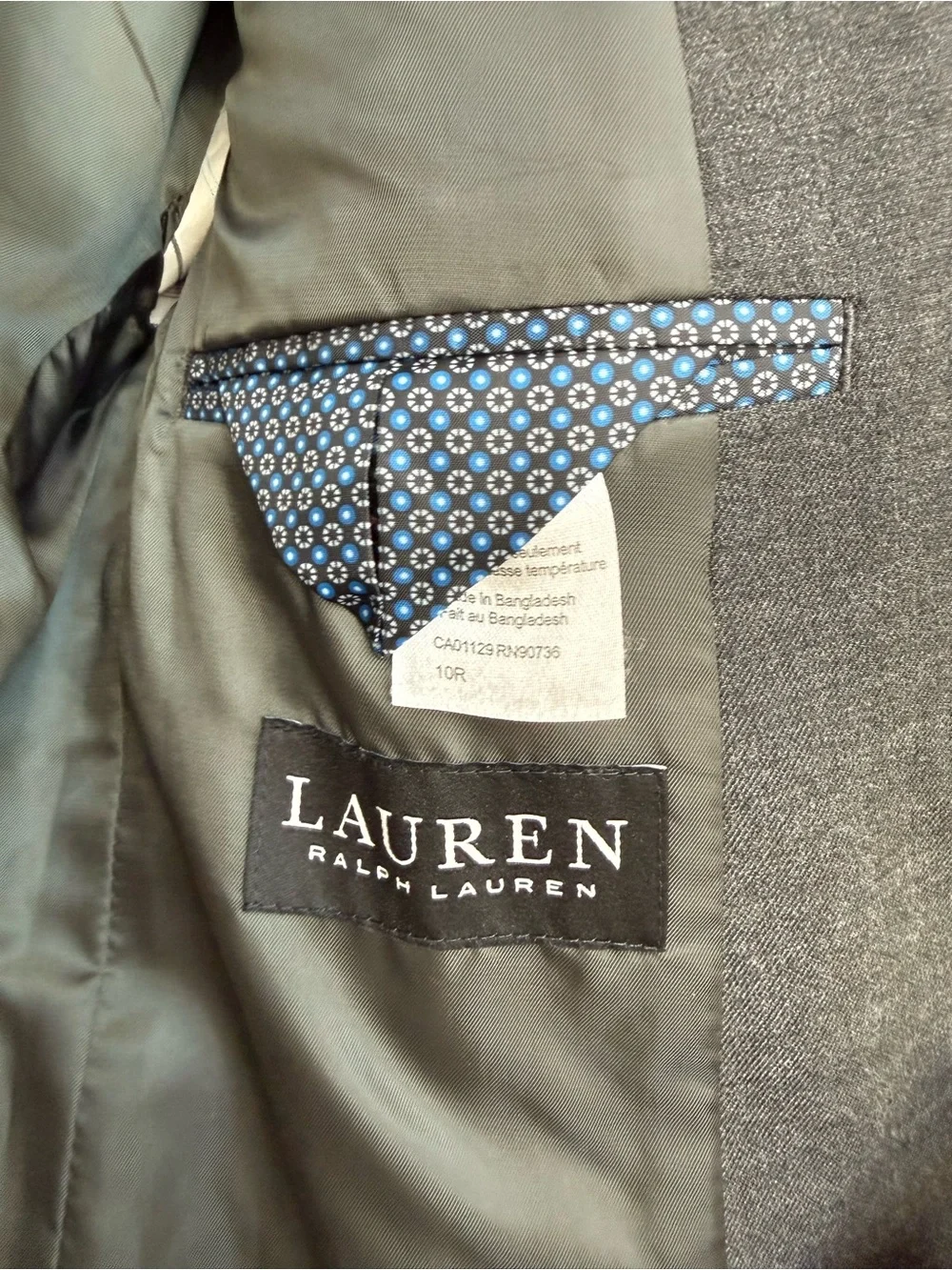 Ralph Lauren Boys Charcoal Gray suit worn once